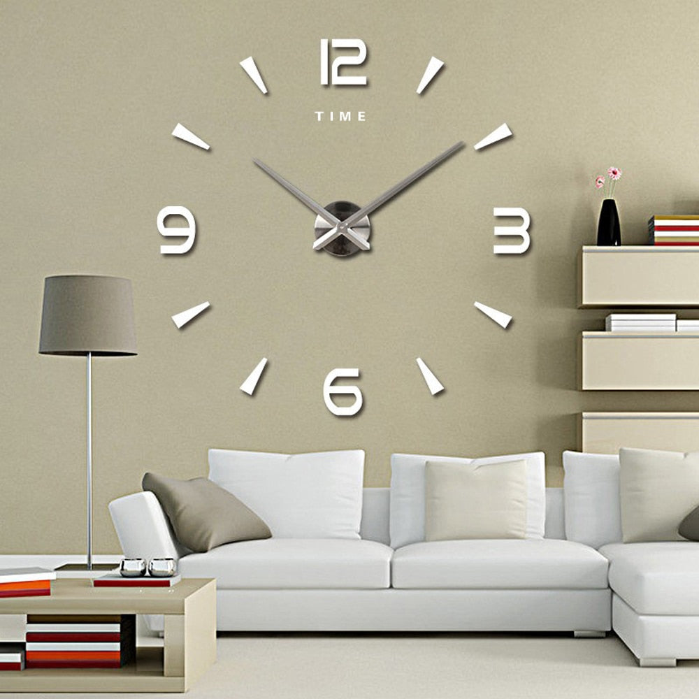 Relogio de Parede Decorativo Prata - Bangle