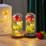 Rosa Decorativa Artificial com iluminação
